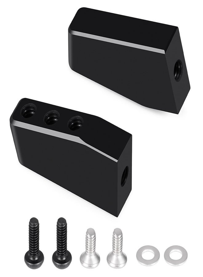 JGGZONE 2PCS Black Aluminum Alloy Servo Mount Bracket Compatible with LOSI 1/16 Mini-B Buggy 1/18 Mini-T 2.0 Stadium Truck Replacement Parts Mount Servo Bracket Stand Set - Image 1